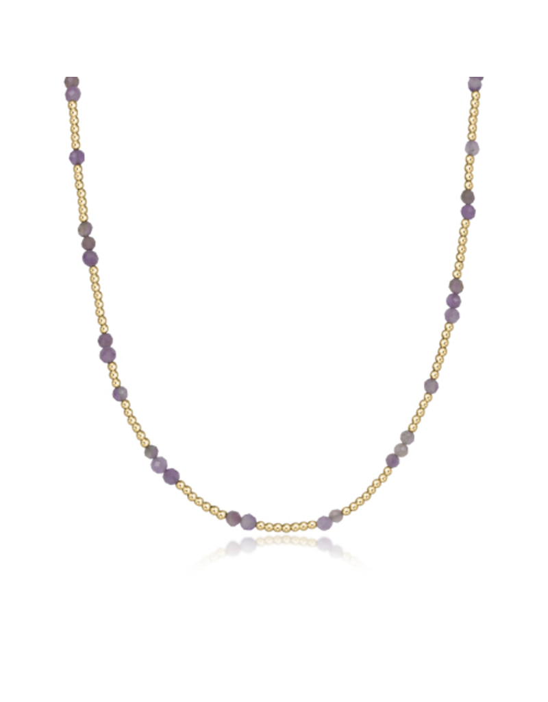 ENEWTON DESIGN Hope Unwritten Gemstone 15" Choker Necklace - Amethyst/Gold