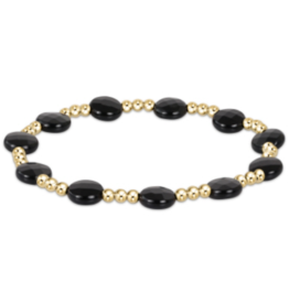 ENEWTON DESIGN Admire 3mm Bead Bracelet in Faceted Onyx/Gold