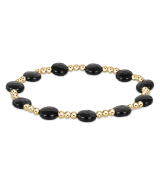 ENEWTON DESIGN Admire 3mm Bead Bracelet - Faceted Onyx/Gold