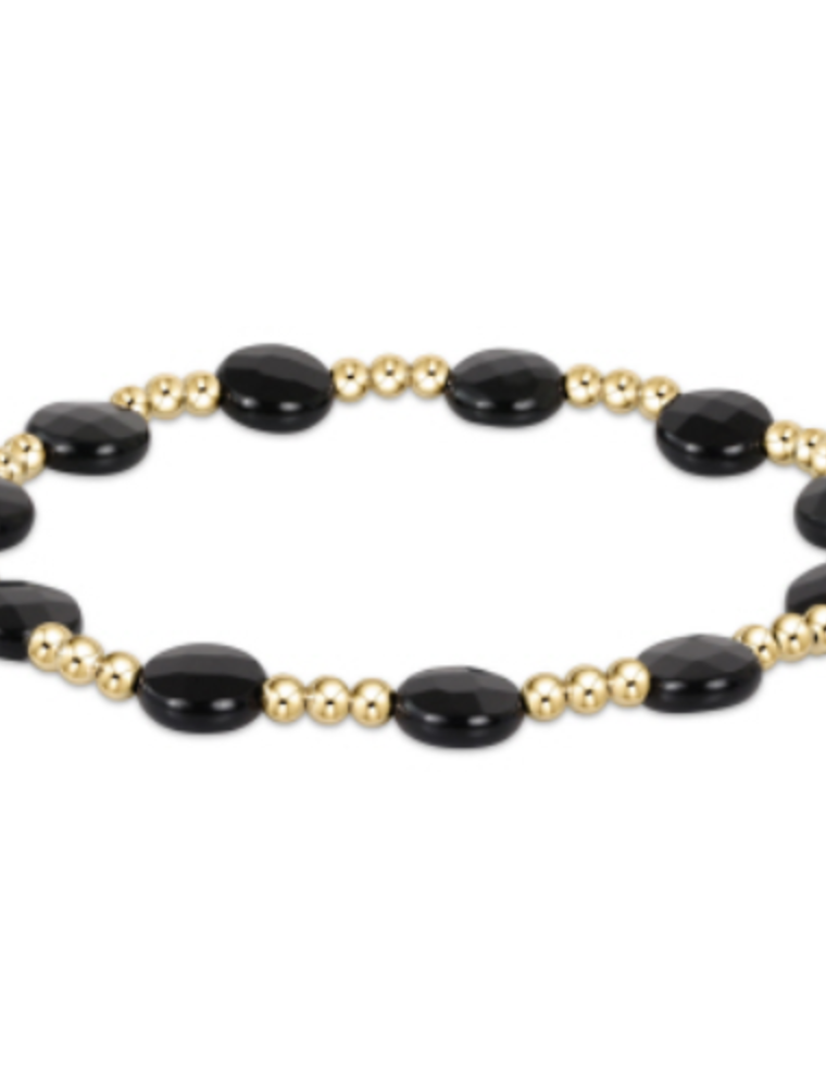 ENEWTON DESIGN Admire 3mm Bead Bracelet in Faceted Onyx/Gold