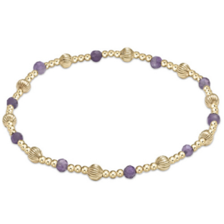 ENEWTON DESIGN Dignity Sincerity Pattern Bead Bracelet - Amethyst/Gold