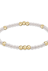ENEWTON DESIGN Worthy Pattern 3mm Bead Bracelet - Pearl/Gold ENEWTON DESIGN Worthy Pattern 3mm Bead Bracelet - Pearl/Gold