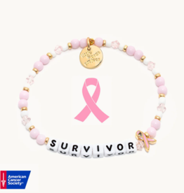 LITTLE WORDS PROJECT Survivor Bracelet - Think Pink