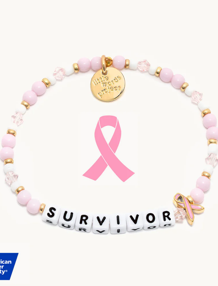 LITTLE WORDS PROJECT Survivor Bracelet - Think Pink