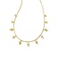 Kinsley Gold Strand Necklace in White Crystal