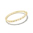 Gracie Gold Bangle Bracelet in White Mix