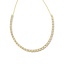 Gracie Gold Tennis Necklace in White Crystal