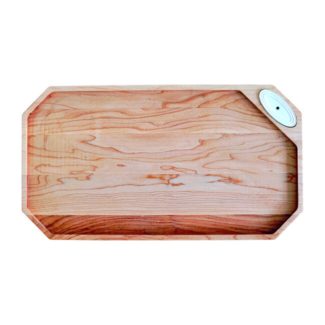 Pinstripes Maple Octagonal Wood Board