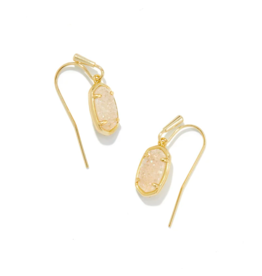 KENDRA SCOTT DESIGN Grayson Gold Drop Earrings in Iridescent Drusy