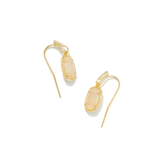 KENDRA SCOTT DESIGN Grayson Gold Drop Earrings in Iridescent Drusy