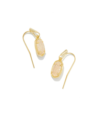 KENDRA SCOTT DESIGN Grayson Gold Drop Earrings in Iridescent Drusy