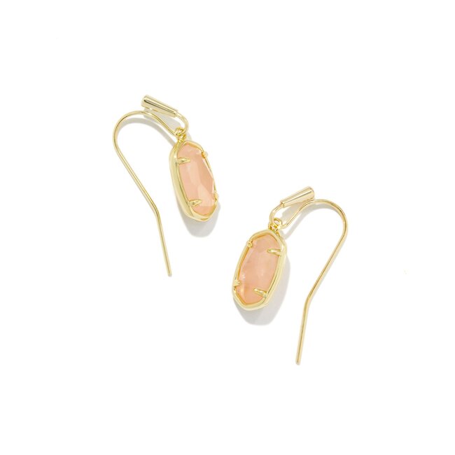 Grayson Rose Gold Stud Earrings in White Crystal