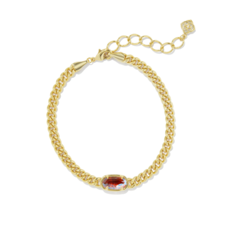 KENDRA SCOTT DESIGN Grayson Gold Delicate Link and Chain Bracelet in Dichroic Glass