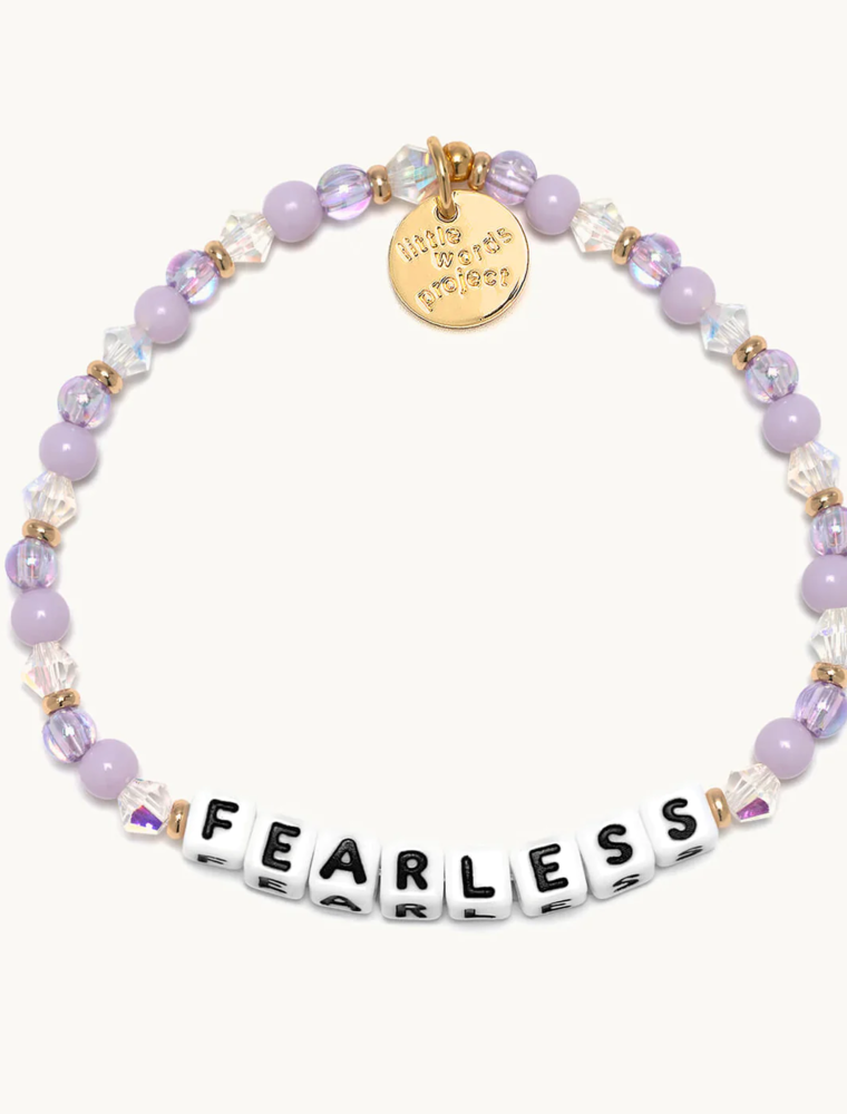 LITTLE WORDS PROJECT Fearless Bracelet - Purple Haze