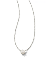 KENDRA SCOTT DESIGN Ashton Silver Pendant Necklace in White Pearl