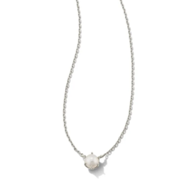 KENDRA SCOTT DESIGN Ashton Silver Pendant Necklace in White Pearl