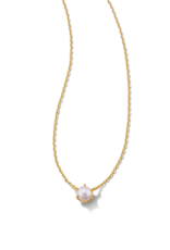 KENDRA SCOTT DESIGN Ashton Gold Pendant Necklace in White Pearl