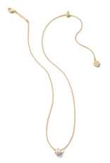 KENDRA SCOTT DESIGN Ashton Gold Pendant Necklace in White Pearl