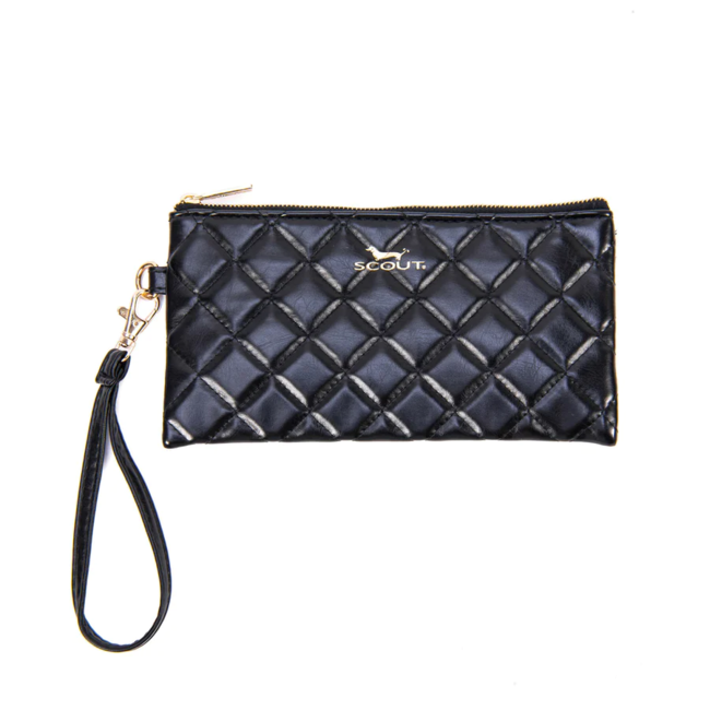 Kate Wristlet in Quilted Black