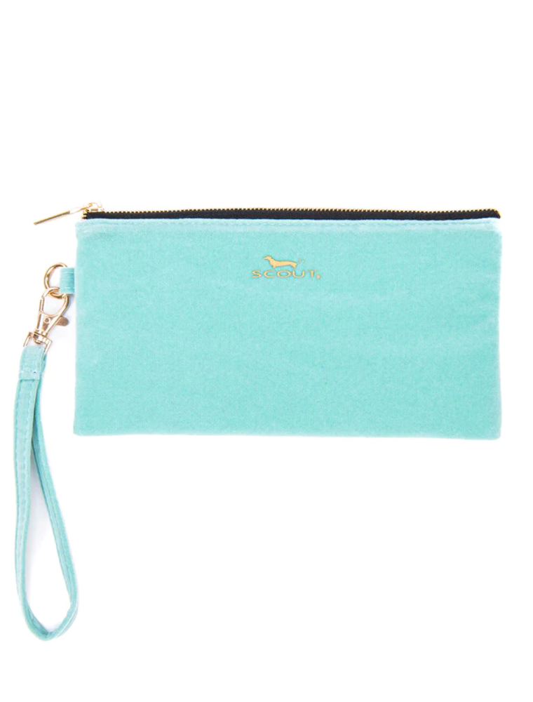 SCOUT Kate Wristlet in Aquamarine Velvet