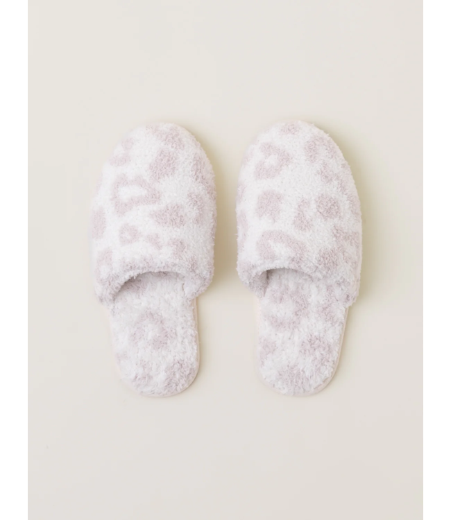 Cozy Chic Barefoot In The Wild Slippers in Cream/Stone