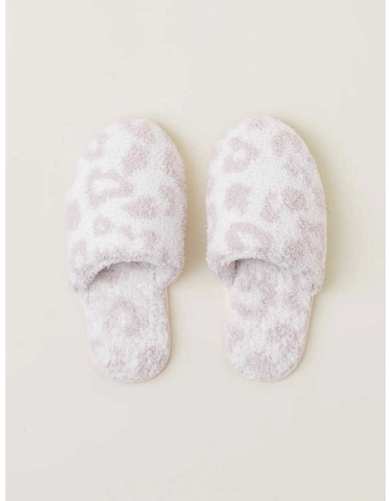 BAREFOOT DREAMS Cozy Chic Barefoot In The Wild Slippers in Cream/Stone