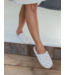 Cozy Chic Barefoot In The Wild Slippers in Cream/Stone