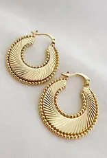TRUE BY KRISTY Freedom Sunburst Spiral Hoop Earrings