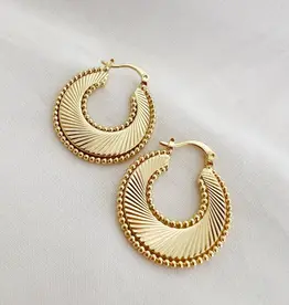 TRUE BY KRISTY Freedom Sunburst Spiral Hoop Earrings