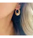 Freedom Sunburst Spiral Hoop Earrings