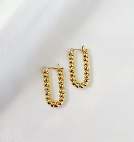 TRUE BY KRISTY Dockside Croissant Hoop Earrings