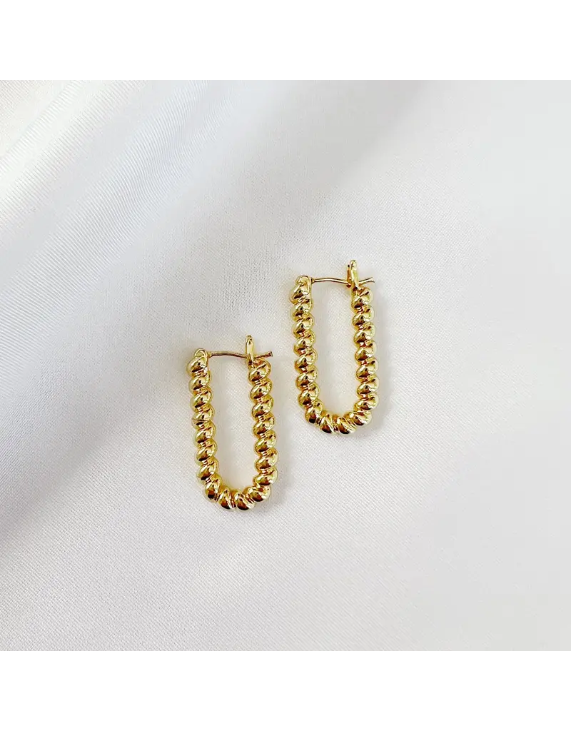TRUE BY KRISTY Dockside Croissant Hoop Earrings