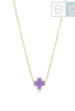 ENEWTON DESIGN eGirl Gold 14" Necklace - Purple Signature Cross