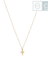 ENEWTON DESIGN eGirl Gold 14" Necklace - Signature Cross Small Gold Charm
