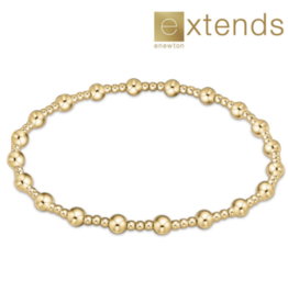 ENEWTON DESIGN Extends Classic Sincerity Pattern 4mm Bead Bracelet - Gold