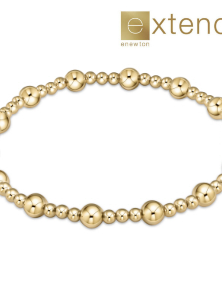 ENEWTON DESIGN Extends Classic Sincerity Pattern 5mm Bead Bracelet - Gold
