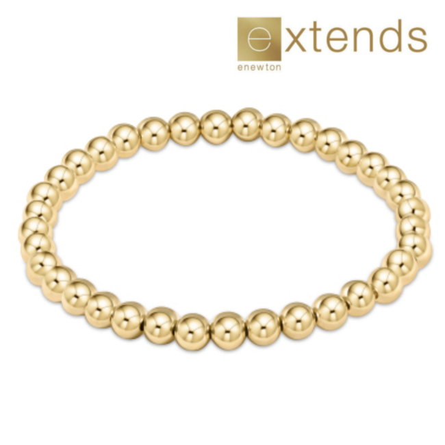 Extends Classic 5mm Bead Bracelet - Gold