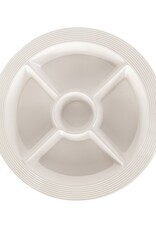 NORA FLEMING Pinstripes Melamine Divided Dish NORA FLEMING Pinstripes Melamine Divided Dish