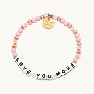 LITTLE WORDS PROJECT Love You More Bracelet - Rose Petals