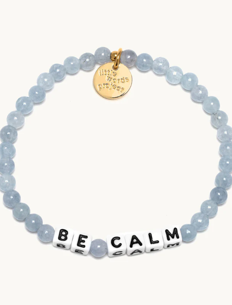 LITTLE WORDS PROJECT Be Calm Bracelet - Aquamarine
