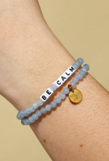 LITTLE WORDS PROJECT Be Calm Bracelet - Aquamarine