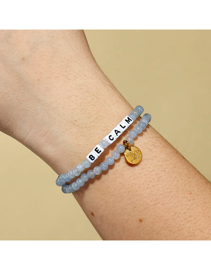 LITTLE WORDS PROJECT Be Calm Bracelet - Aquamarine