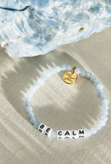 LITTLE WORDS PROJECT Be Calm Bracelet - Aquamarine