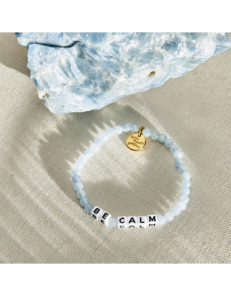 LITTLE WORDS PROJECT Be Calm Bracelet - Aquamarine