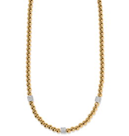 BRIGHTON Meridian Petite Beads Station Necklace in Gold