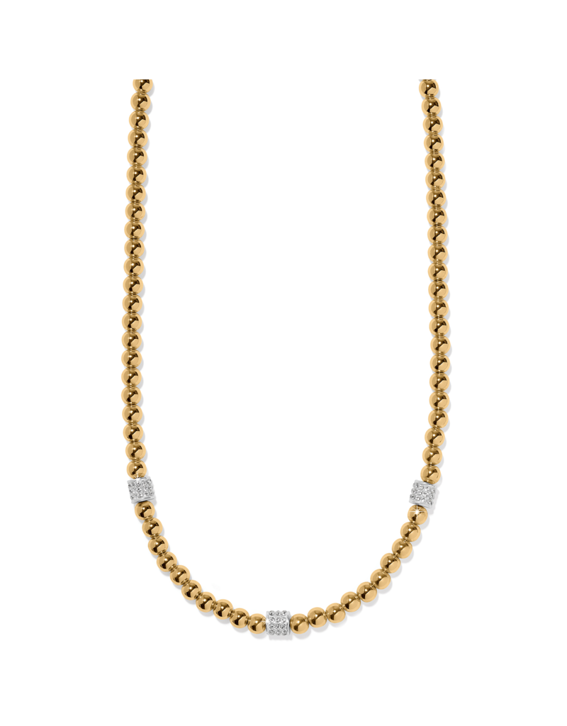 BRIGHTON Meridian Petite Beads Station Necklace in Gold
