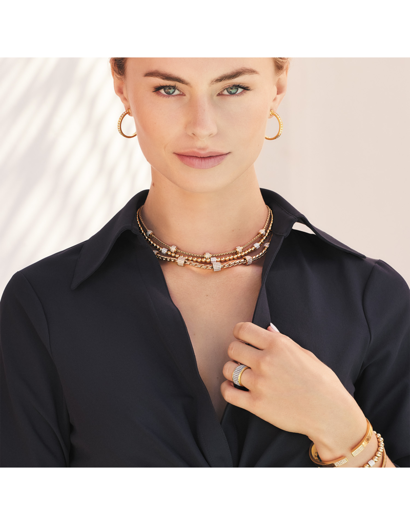 BRIGHTON Meridian Petite Beads Station Necklace in Gold