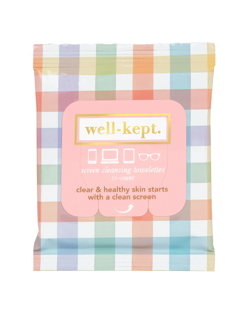 WELL KEPT Screen Cleansing Towelettes in Checkmate