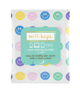 WELL KEPT Screen Cleansing Towelettes in All Smiles
