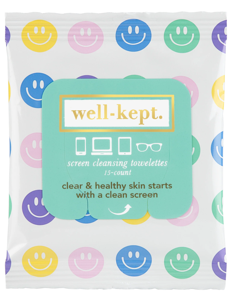 WELL KEPT Screen Cleansing Towelettes in All Smiles